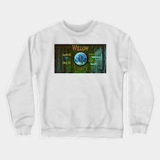 Zo-Disc Willow with background v1 Crewneck Sweatshirt